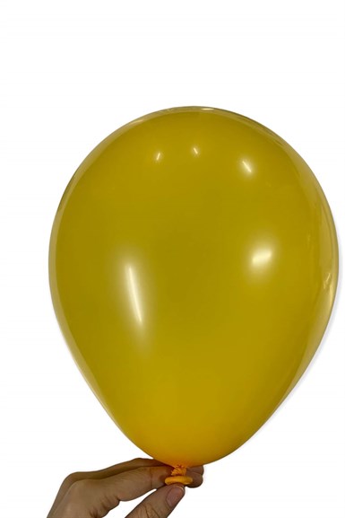 Koyu Sarı Pastel Balon 10 Adet