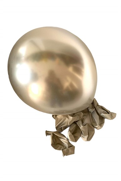 Krom Metalik Balon White Gold