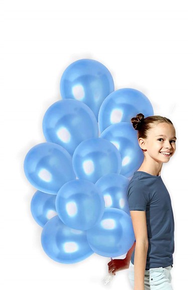 Mavi Renk Metalik Balon 