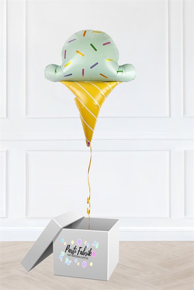 Mint Yeşili Külahta Dondurma Folyo Balon