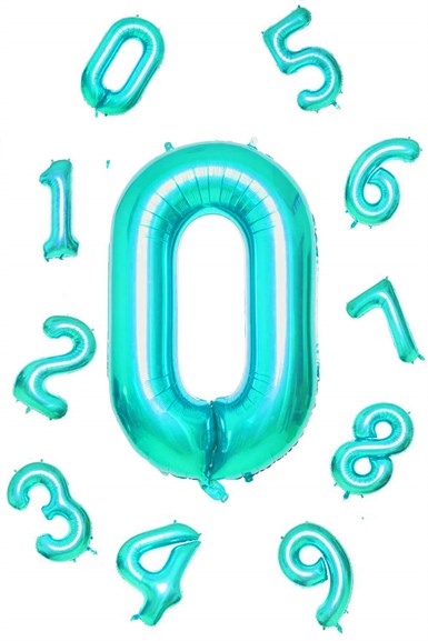 Rakam Folyo Balon 100 cm Mint Yeşili