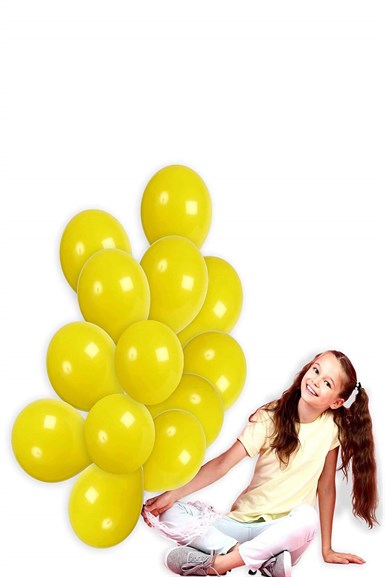 Sarı Renk Mat Pastel Balon 