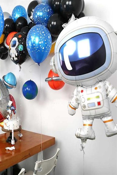 Astronot Folyo Balon 3 lü Set