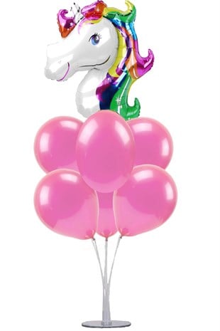 Balon Standı Unicorn Temalı Balon Demeti