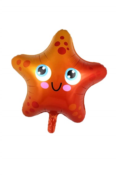 Deniz Canlısı TuruncU Deniz Yıldızı Folyo Balon