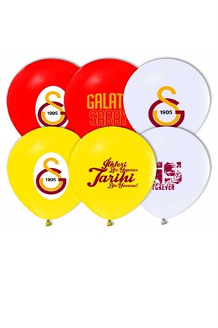 Galatasaray Baskılı Latex Balon 10 lu