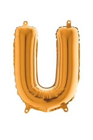 Harf Balon Altın Renk 100 cm U