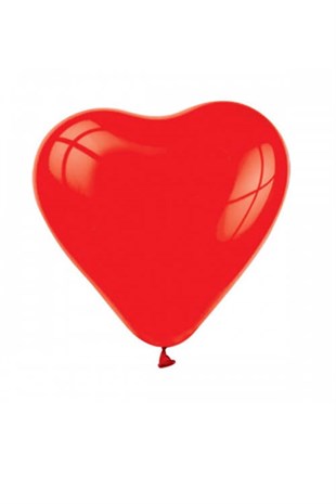 Kırmızı Kalp Balon 50 li Paket
