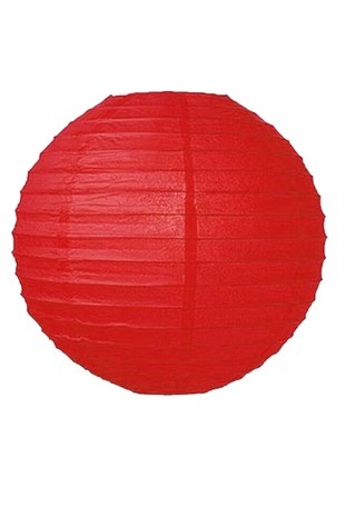 Kırmızı Renk Japon Feneri 30 cm