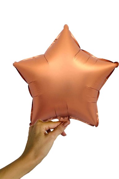 Krom Gümüş Yıldız Folyo Balon 40 cm