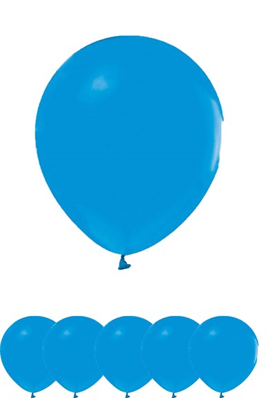 Mavi Renk Mat Pastel Balon 
