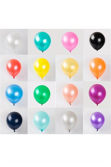 Mini Balon Metalik 6 İnch 10 lu