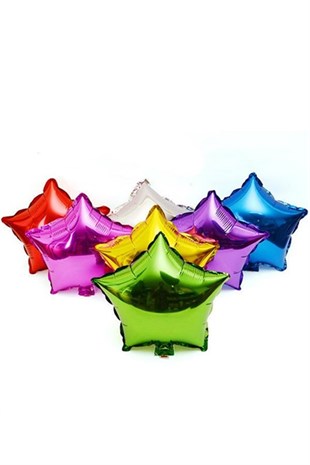 Mini Yıldız Folyo Balon Fuşya