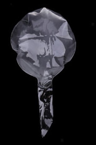 Siyah Konfetili Şeffaf Balon 24 inch