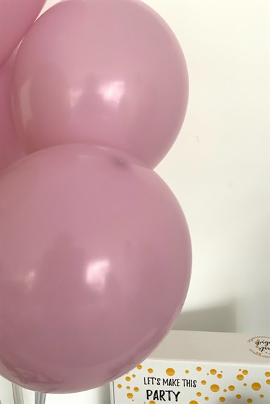Toz Pembe Retro Renk Mat Pastel Balon 10 lu