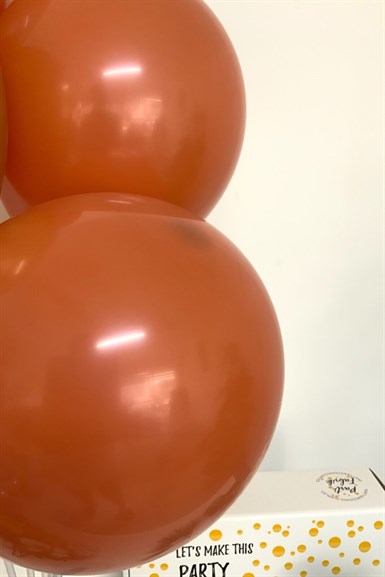 Yanık Turuncu Retro Renk Mat Pastel Balon 10 lu