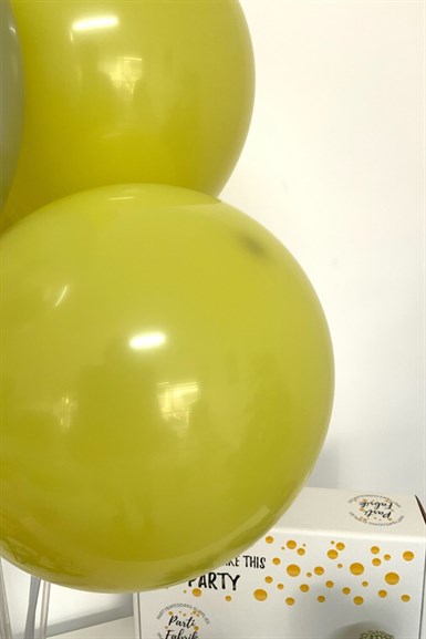 Zeytin Retro Renk Mat Pastel Balon 10 lu