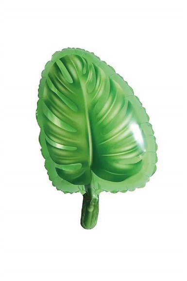 Tropikal Safari Temalı Açık Yeşil Yaprak Folyo Balon 53 cm